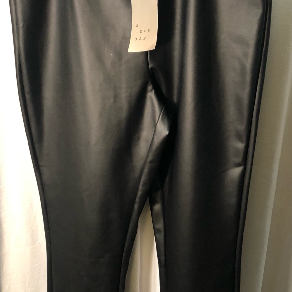 A New Day Black Faux Leather Leggings